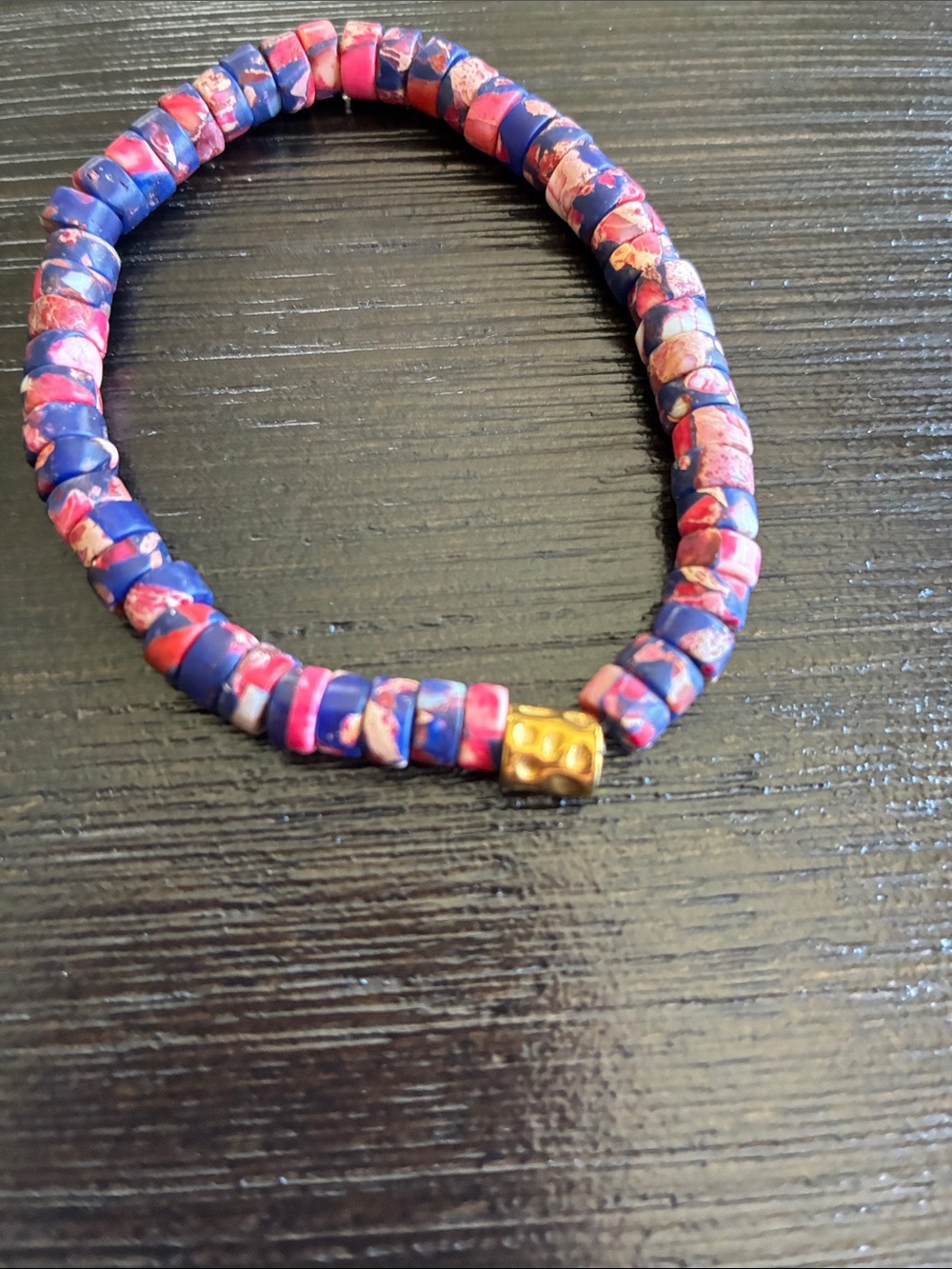 Multicolored medium beads Bracelet - Picture 3 of 3